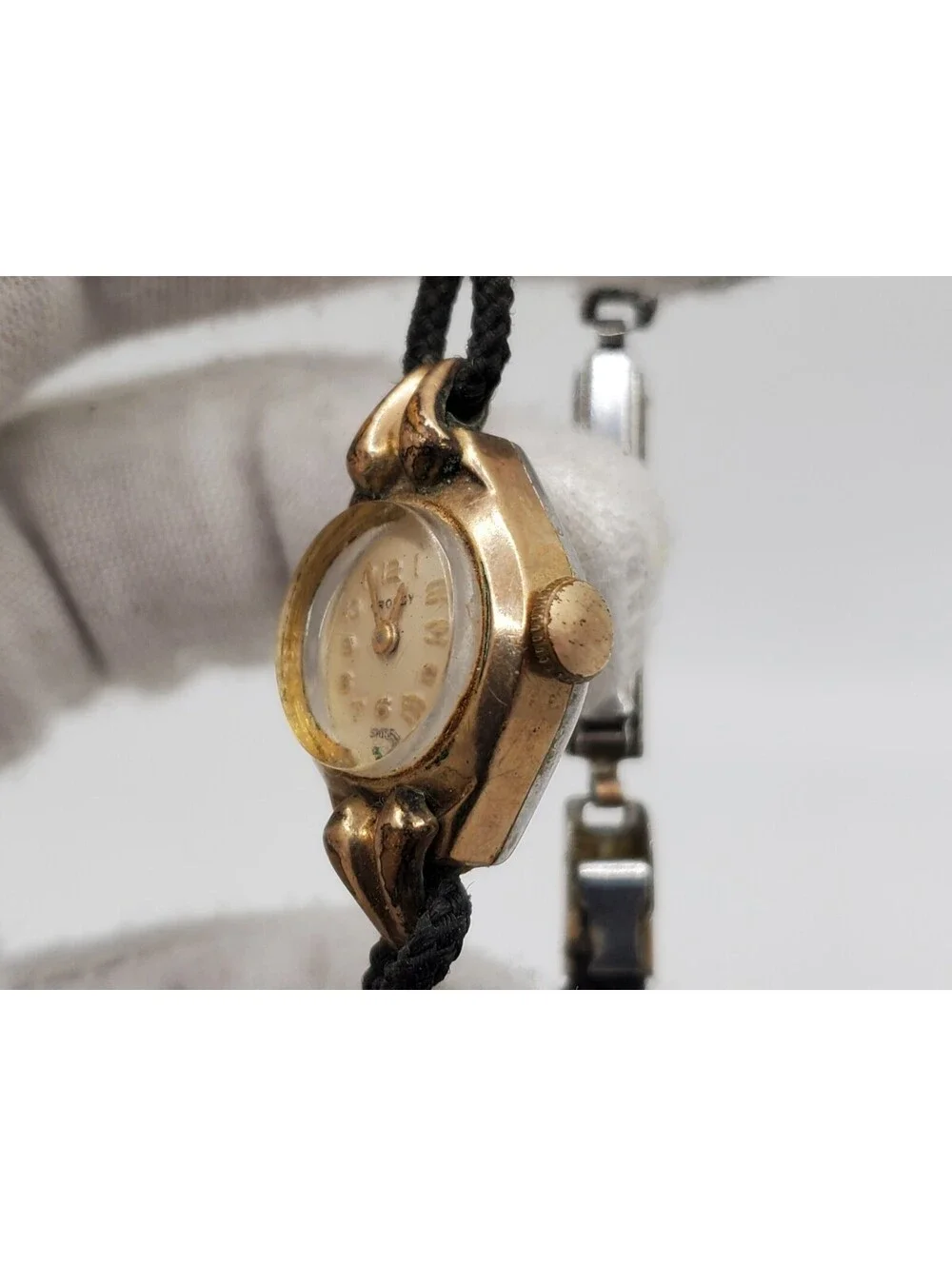 Vintage Crosby Mechanical Watch Women 10k R.G.P Bezel For Parts